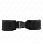 Kink - muñequeras nylon negro modelo 1 ajustable 25-35 cm x 6 cm