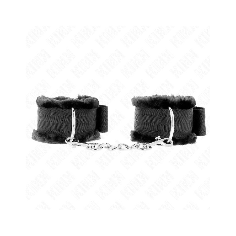 Kink - muñequeras forrada negro ajustable 17-31 cm x 7 cm