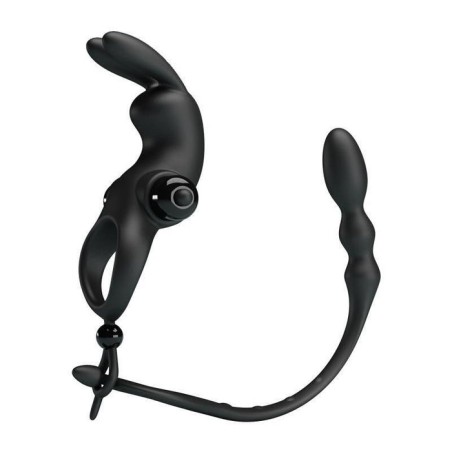 Anillo vibrador con cadena anal desmontable