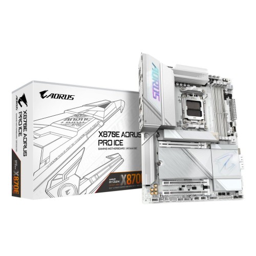 Placa base gigabyte x870e aorus pro ice am5 atx mb x870e aorus pro ice