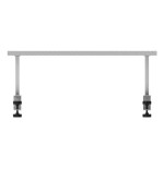 Soporte elevador para monitor mars gaming mgds eleva 17cm fibra de carbono 60x20cm blanco