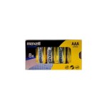 Maxell pack de 8 pilas alcalinas lr03 aaa 1.5v
