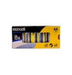 Maxell pack de 8 pilas alcalinas lr06 aa 1.5v