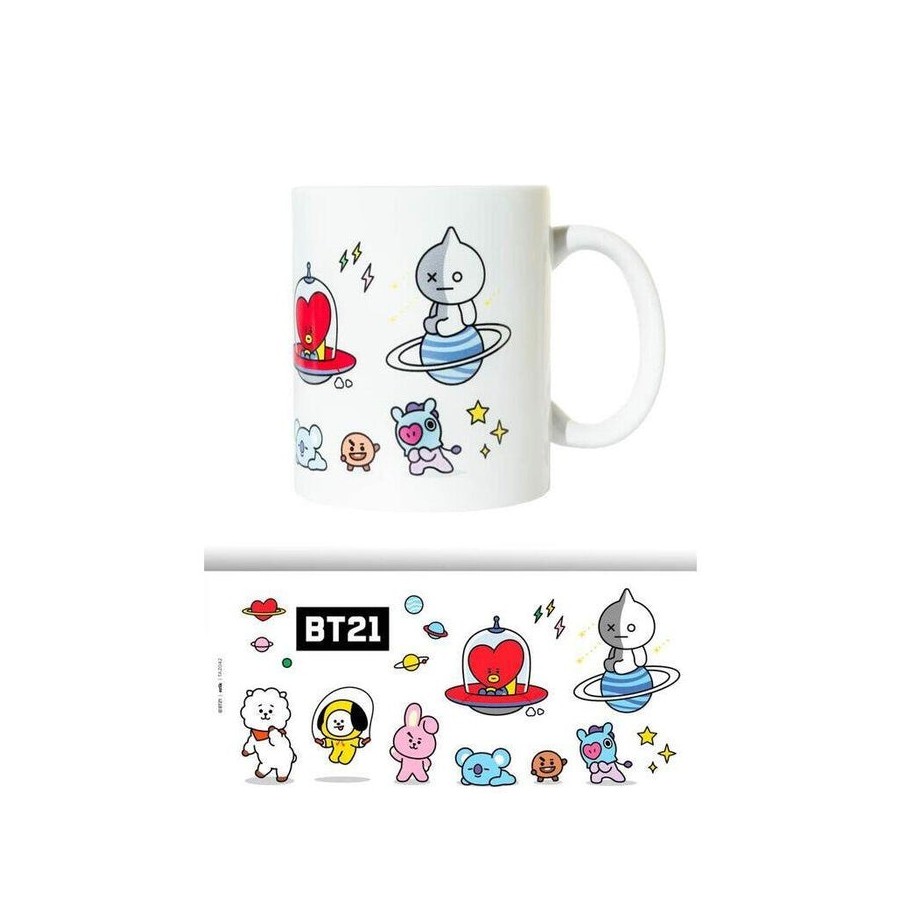Taza personajes bt21 330ml
