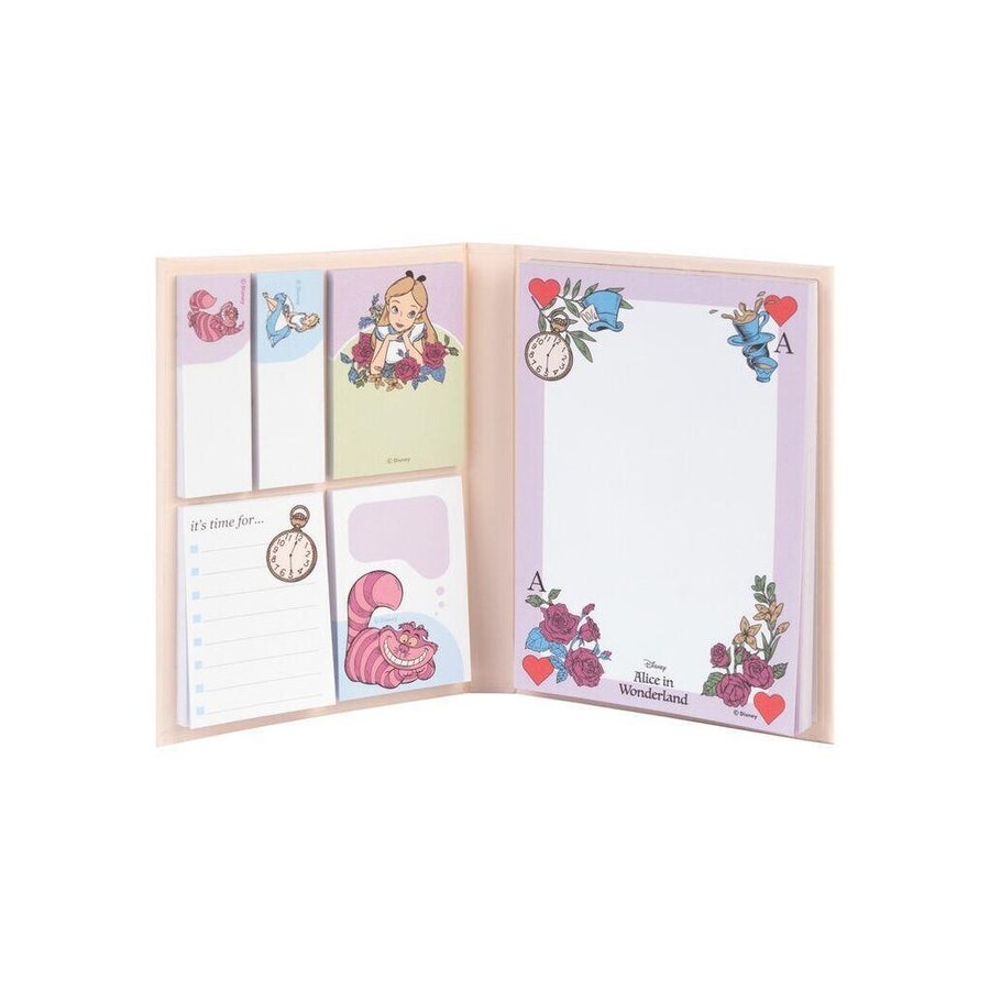 Cuaderno notas adhesivas alicia en el pais de las maravillas disney