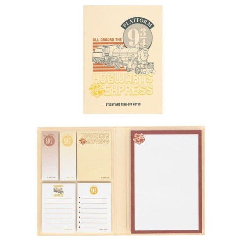 Cuaderno notas adhesivas plataforma 9 3/4 harry potter
