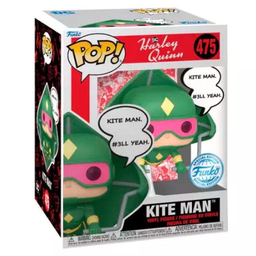 Figura pop deluxe dc comics harley quinn kite man exclusive