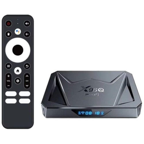 X96q pro plus h728 4gb/32gb wifi dual android 14 negro - android tv