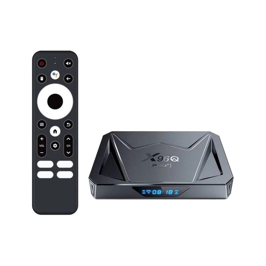 X96q pro plus h728 4gb/32gb wifi dual android 14 negro - android tv