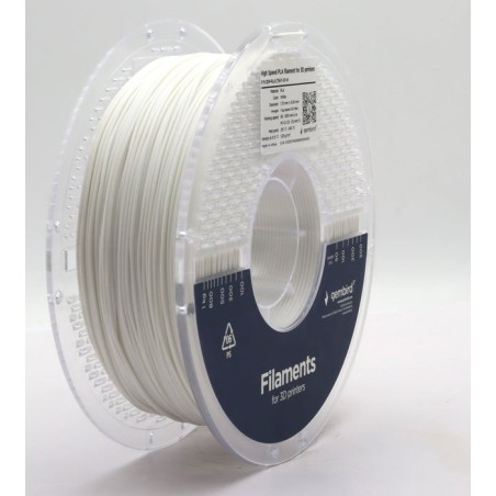 Gembird high speed pla filament blanco 1.75 mm 1 kg