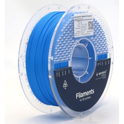 Gembird high speed pla filament azul 1.75 mm 1 kg