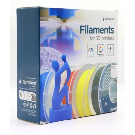 Gembird high speed abs filament amarillo 1.75 mm 1 kg