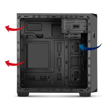 Caja pc nox matx coolbay mx2 minitorre usb3