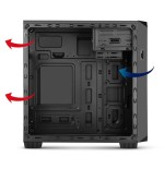 Caja pc nox matx coolbay mx2 minitorre usb3