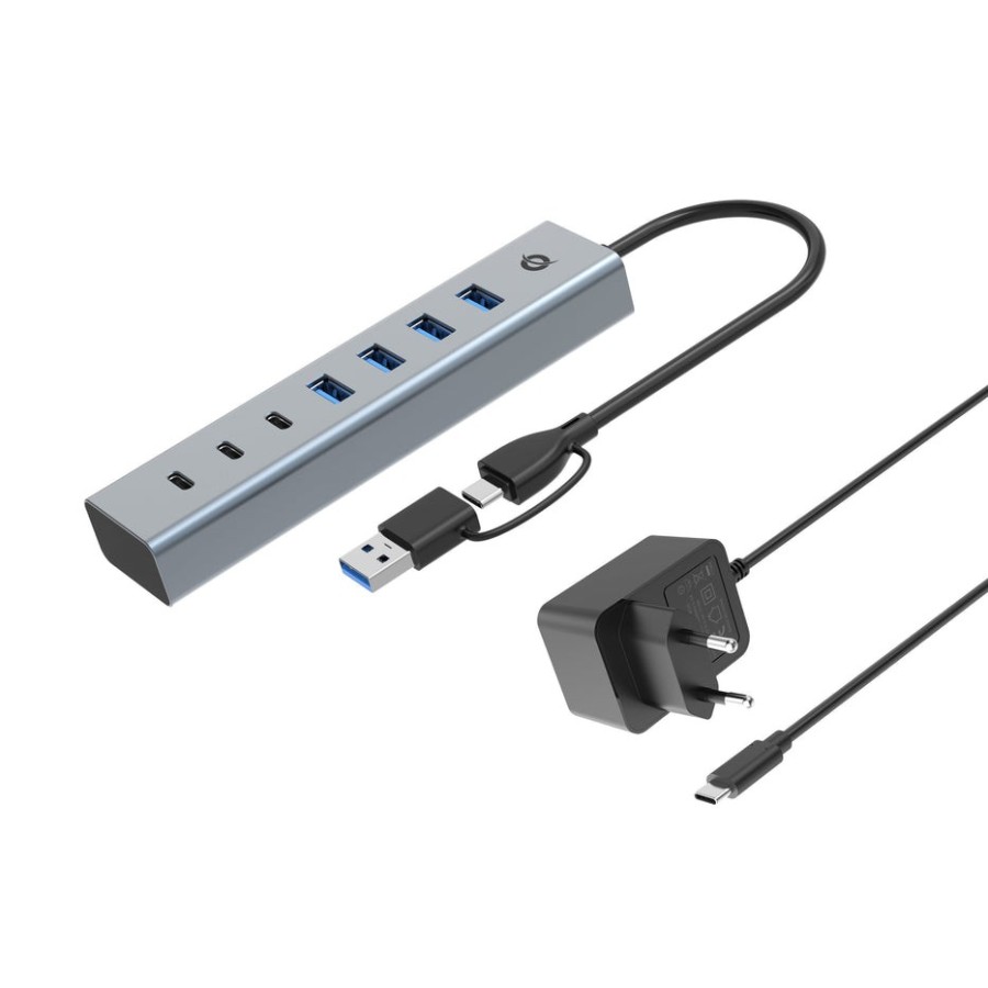 Conceptronic usb-hub 7-port 3.2 c-4x3.0 3xusb-c m.netz. gr