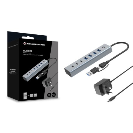 Conceptronic usb-hub 7-port 3.2 c-4x3.0 3xusb-c m.netz. gr