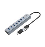 Conceptronic usb-hub 7-port 3.0 c-7x3.0 +typc 5gbps m.nz gr