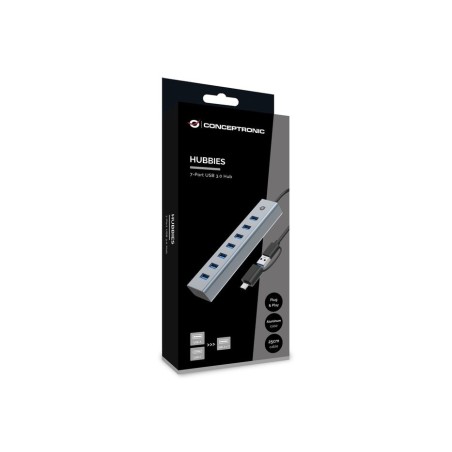 Conceptronic usb-hub 7-port 3.0 c-7x3.0 +typc 5gbps m.nz gr