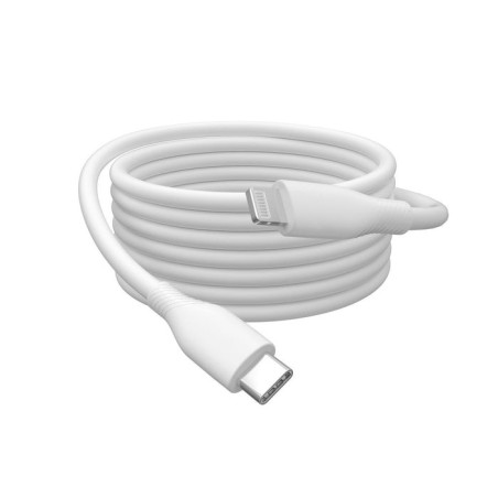 Cable  digitus usb 2.0 typ c -lightning silikon m m 2m blanco