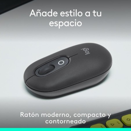Raton inalambrico logitech pop mouse grafito 910-007412