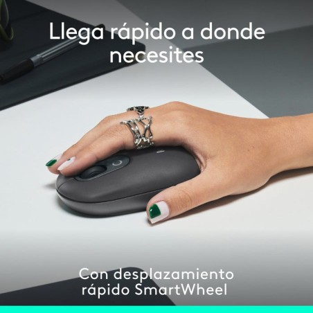 Raton inalambrico logitech pop mouse grafito 910-007412