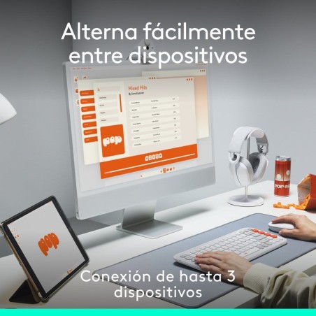 Raton inalambrico logitech pop mouse grafito 910-007412