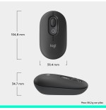 Raton inalambrico logitech pop mouse grafito 910-007412