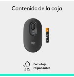 Raton inalambrico logitech pop mouse grafito 910-007412