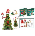 Adorno movil rotatorio santa claus para punta del arbol. basics