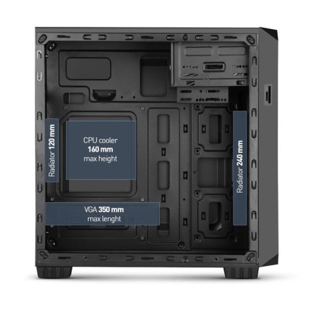 Caja pc nox matx coolbay mx2 minitorre usb3