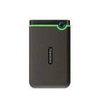 Disco externo hdd transcend storejet 25m3 1000 gb verde, gris