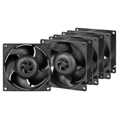 Ventilador  pc acc arctic s8038-7k de 80 mm 4 piezas