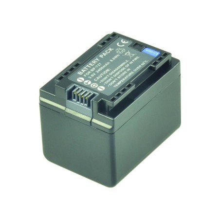 2-power camcorder batería 3.6v 2400mah para replaces canon bp-727 vbi9934c