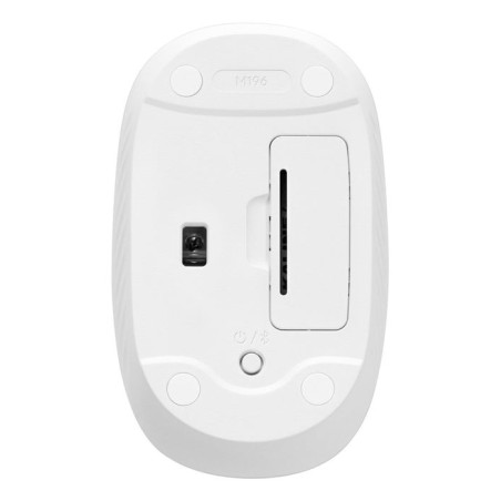 Ratón inalámbrico logitech m196 blanco bluetooth - 910-007460