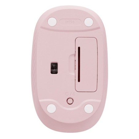 Ratón inalámbrico logitech m196 rosa bluetooth  - 910-007461