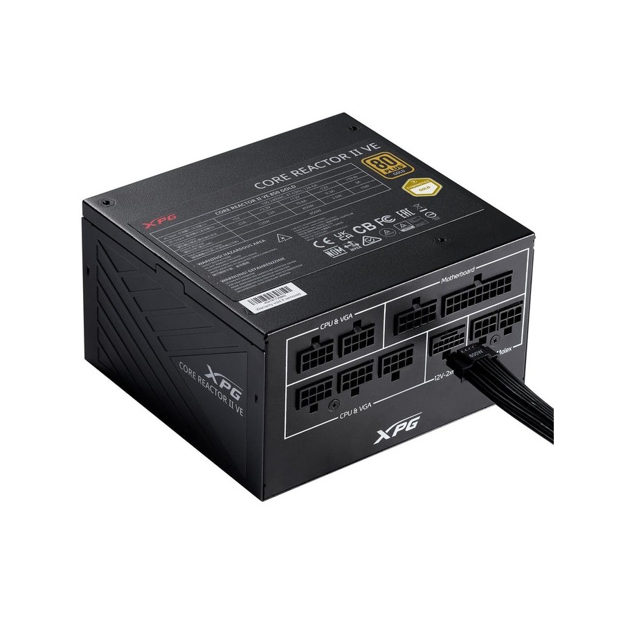 Fuente de alimentación xpg corereactor ii ve 850w  24-pin atx atx negro