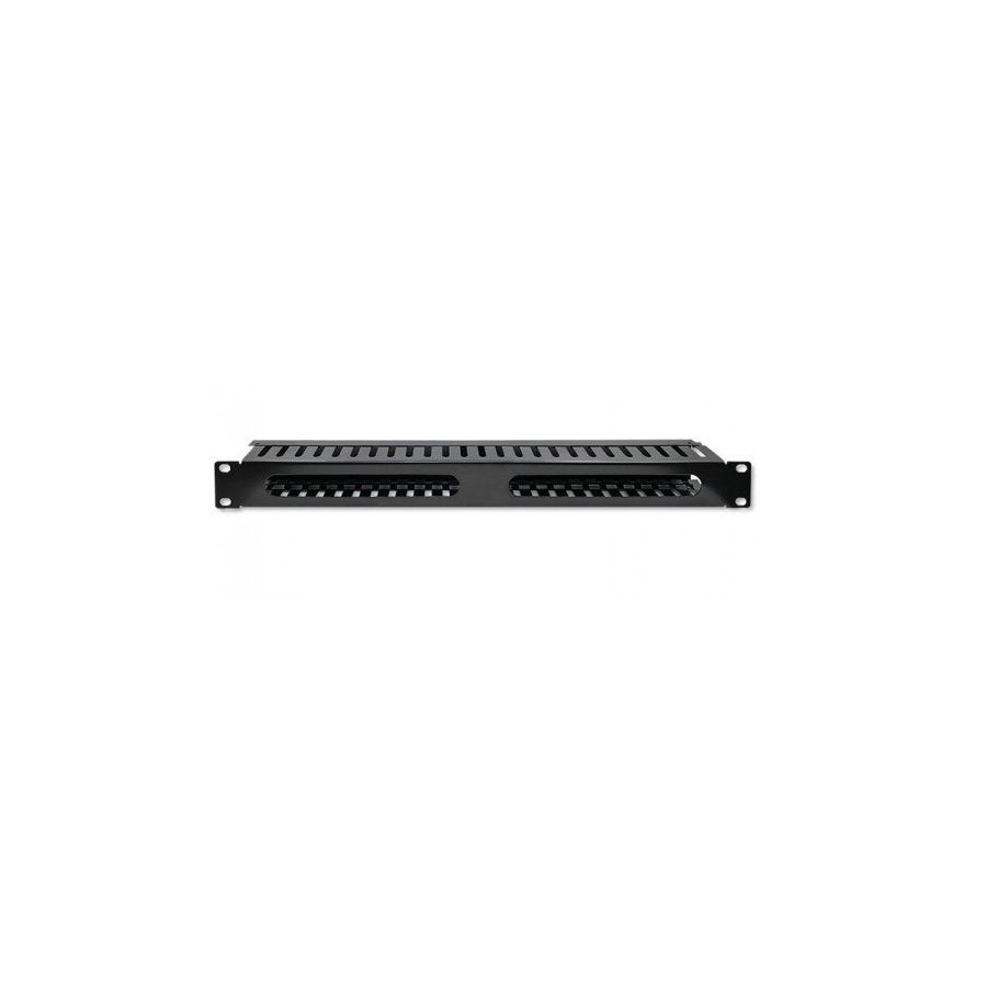 Qoltec 54514 cable organizer for 19inches racks 24 ports 1u