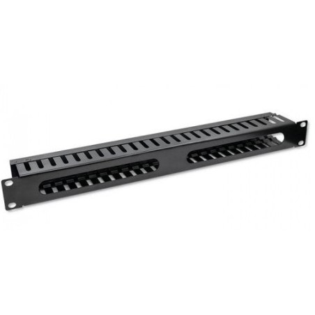 Qoltec 54514 cable organizer for 19inches racks 24 ports 1u