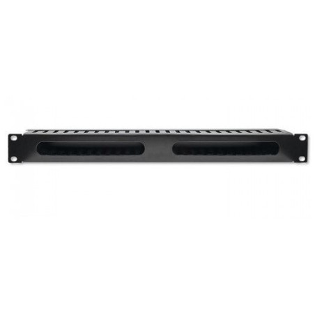 Qoltec 54514 cable organizer for 19inches racks 24 ports 1u