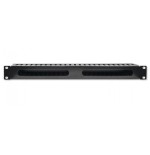 Qoltec 54514 cable organizer for 19inches racks 24 ports 1u