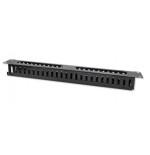 Qoltec 54514 cable organizer for 19inches racks 24 ports 1u
