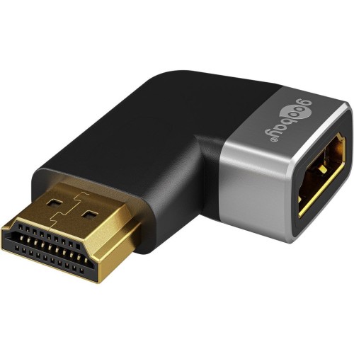 Goobay 72012 adaptador de cable de vídeo hdmi tipo a (estándar) negro, plata