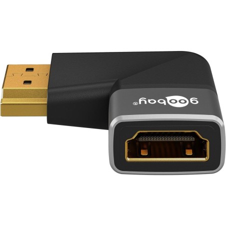 Goobay 72012 adaptador de cable de vídeo hdmi tipo a (estándar) negro, plata