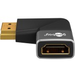 Goobay 72012 adaptador de cable de vídeo hdmi tipo a (estándar) negro, plata