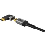 Goobay 72012 adaptador de cable de vídeo hdmi tipo a (estándar) negro, plata
