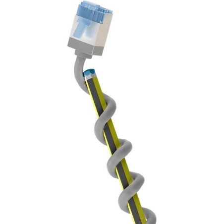 Goobay 74304 ultra-flexible cat 6a patch cable, slim, u utp, 0.15 m, grey