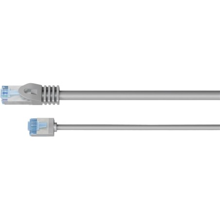 Goobay 74304 ultra-flexible cat 6a patch cable, slim, u utp, 0.15 m, grey