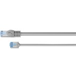 Goobay 74304 ultra-flexible cat 6a patch cable, slim, u utp, 0.15 m, grey