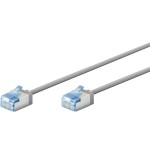 Goobay 74304 ultra-flexible cat 6a patch cable, slim, u utp, 0.15 m, grey