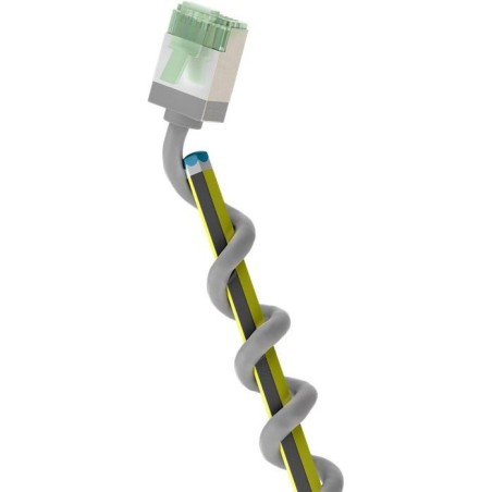 Goobay 74343 ultra-flexible cat 8.1 patch cable, slim, u ftp, 0.15 m, grey